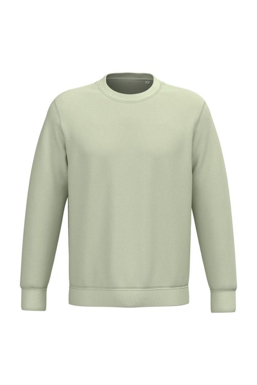 Unisex Round Neck Sweatshirt – Native Spirit in Almond Green