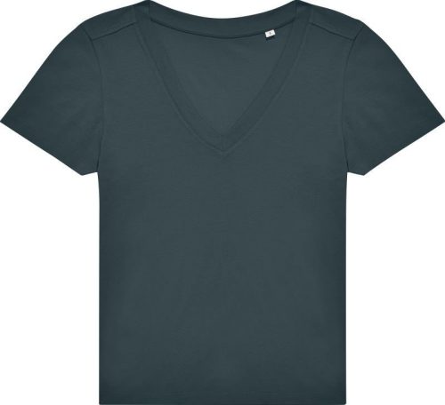 Damen V-Ausschnitt T-Shirt #E150 V /women – B&C in Amalfi Teal