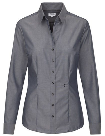 Women´s Blouse Slim Fit Long Sleeve – Seidensticker in Anthracite
