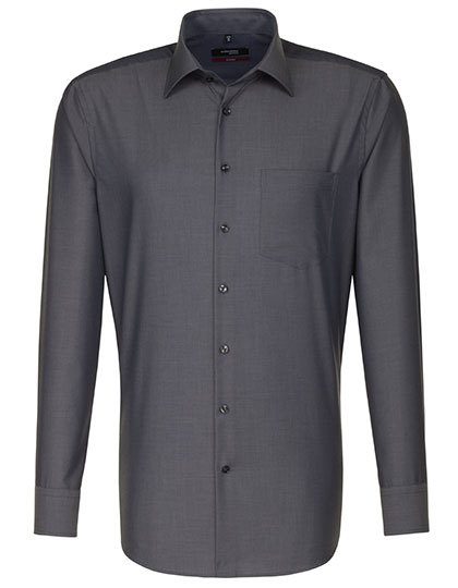 Men´s Shirt Regular Fit Long Sleeve – Seidensticker in Anthracite
