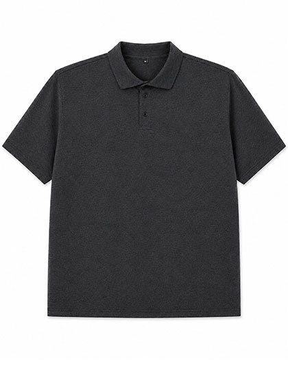 Unisex Polo – Miners mate supersize in Anthracite (Melange)