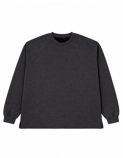 Unisex Sweatshirt open Hem – Miners mate supersize in Anthracite (Melange)