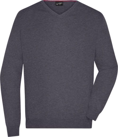 Herren V-Ausschnitt Pullover JN 659 – Daiber in Anthracite Melange