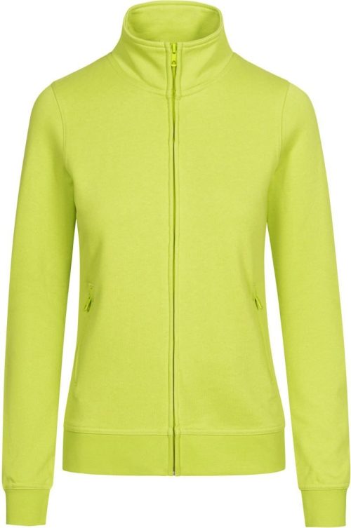 Damen Workwear Sweatjacke - EXCD 5275 – Promodoro in Apple Green