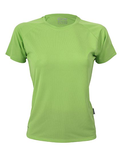 Ladies´ Rainbow Tech Tee – CONA SPORTS in Apple Green