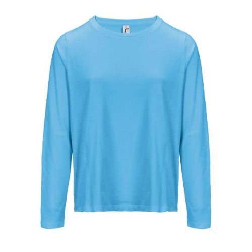 Sol's Monarch Women - Long Sleeve T-Shirt With Round Neck – SOL'S in Aqua