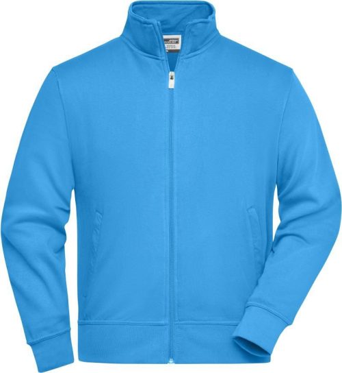 Sweatjacke mit Stehkragen JN 836 – Daiber in Aqua