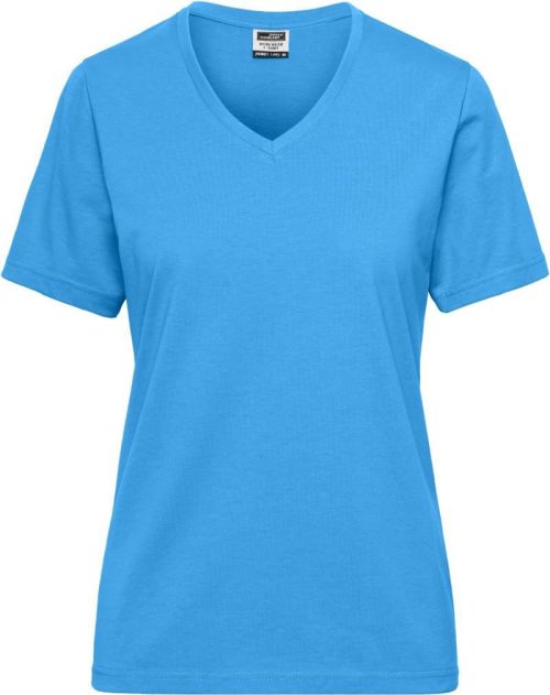 Damen Bio Workwear T-Shirt - Solid JN 1807 – Daiber in Aqua