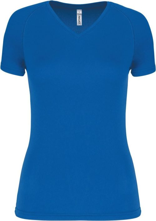 Damen V-Ausschnitt Sport Shirt PA 477 – Kariban ProAct in Aqua Blue