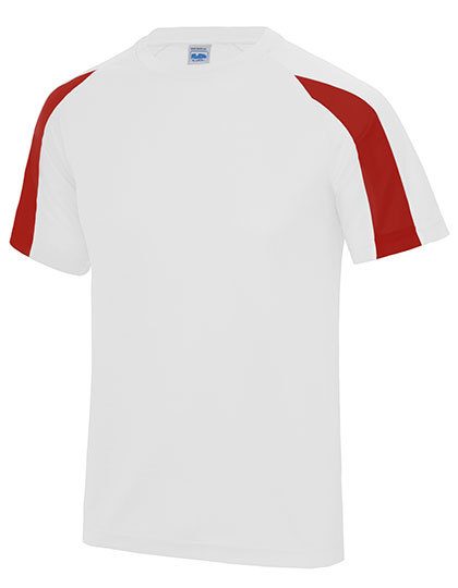 Kids´ Contrast Cool T – Just Cool in Arctic White/Fire Red