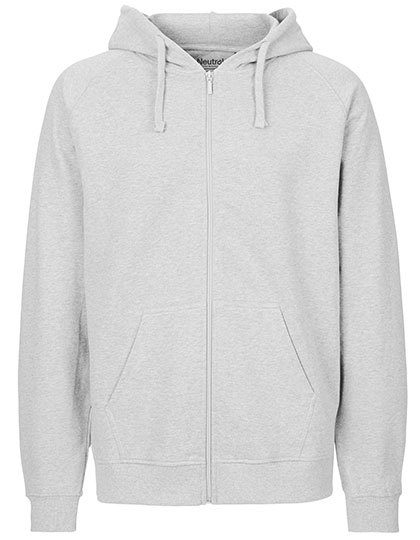 Herren Bio Kapuzen Sweatjacke O 63301 – Neutral in Ash Grey