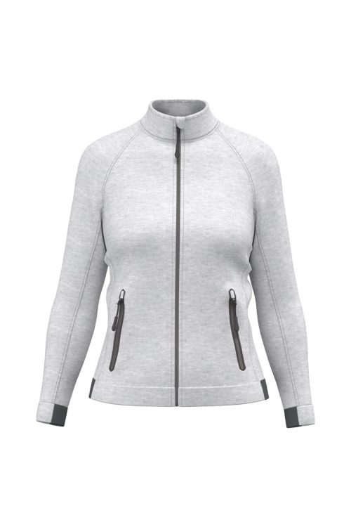Damenjacke mit hochgeschlossenem Kragen PA379 – Proact in Ash Heather