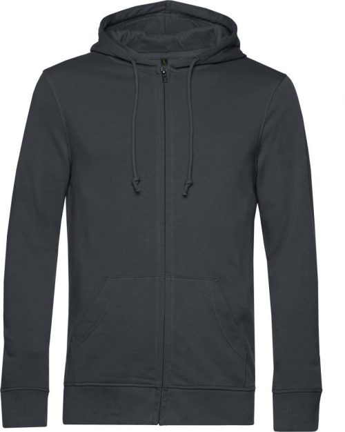 Herren Kapuzen Sweatjacke Inspire Zipped Hood_° – B&C in Asphalt