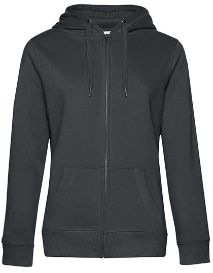 QUEEN Zipped Hood Jacket_° – B&C BE INSPIRED in Asphalt