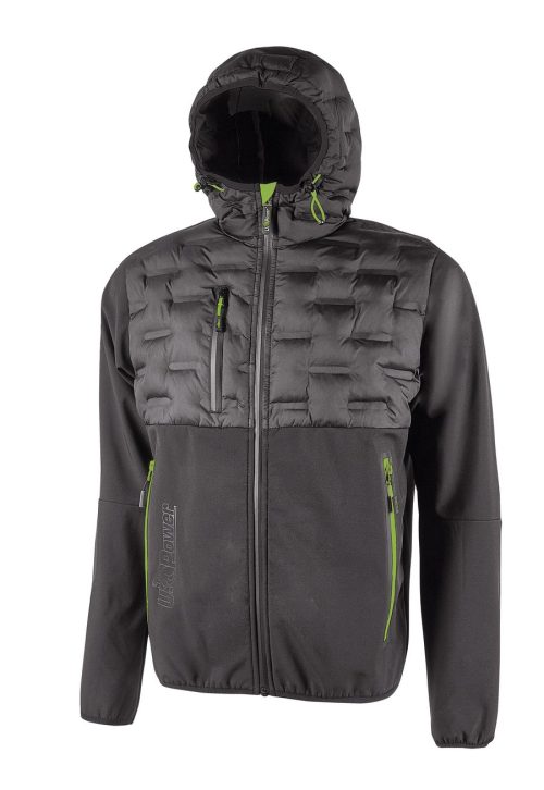 Mann Hybrid-Jacke Spock FU213 – U-Power in Asphalt Grey