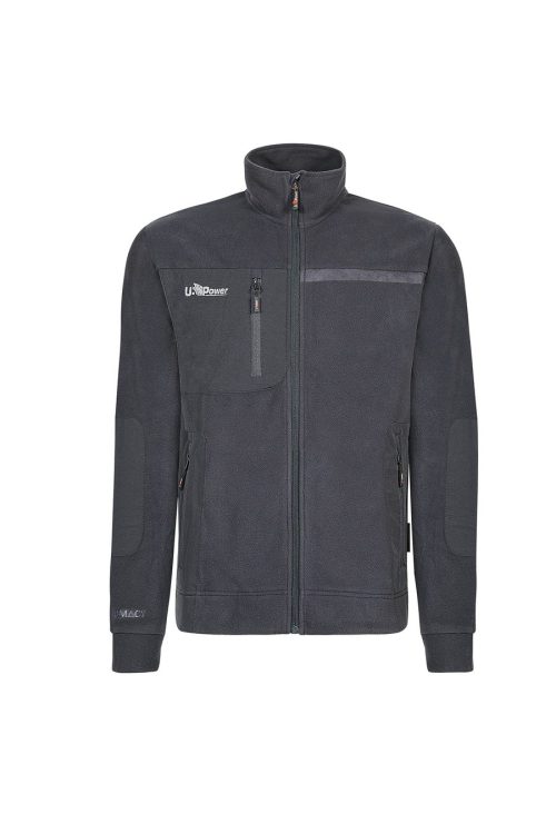 Sweatshirt mit Reißverschluss Venus FU225 – U-Power in Asphalt Grey