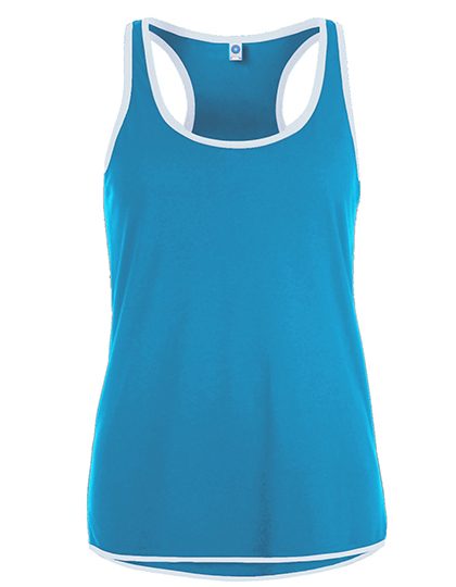 Ladies´ Contrast Sports Vest – Starworld in Atoll/White