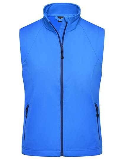 Damen 3-Lagen Softshell Gilet JN 1023 – Daiber in Azur