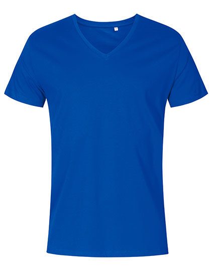Men´s V-Neck T-Shirt – X.O by Promodoro in Azur Blue