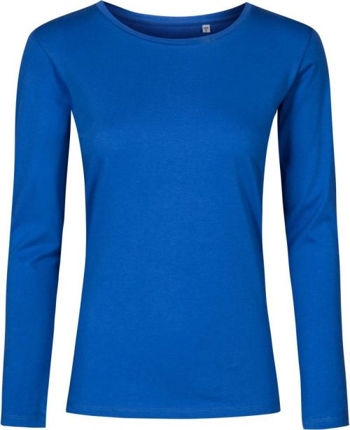 Damen T-Shirt langarm - X.O 1565 – Promodoro in Azure Blue