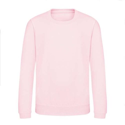 Kids Awdis Sweat – Just Hoods in Baby Pink