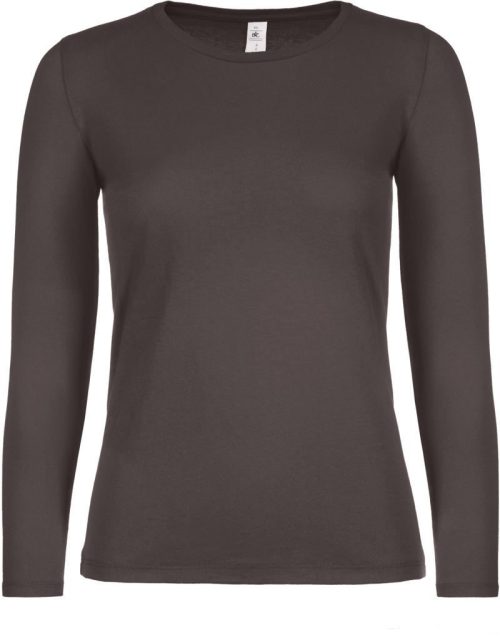 Damen T-Shirt langarm #E150 LSL /women – B&C in Bear Brown