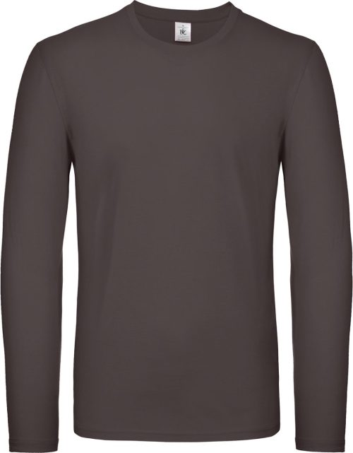 Herren-Langarmshirt #E150 TU05T – B&C in Bear Brown