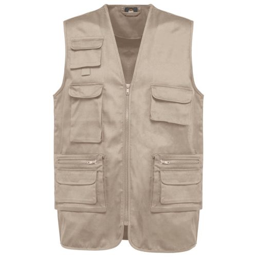 Gefütterte Unisex-Weste aus  Baumwollpolyester WK609 – WK in Beige