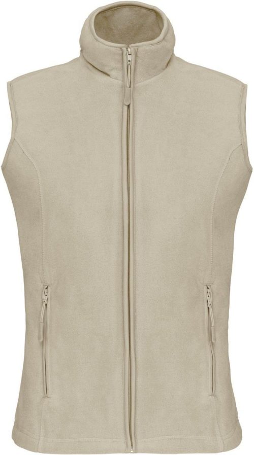 Damen Microfleece Gilet "Melodie" K 906 – Kariban in Beige