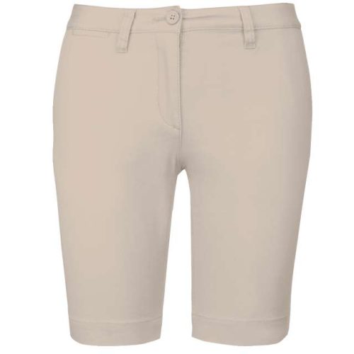 Ladies' Chino Bermuda Shorts – Kariban in Beige