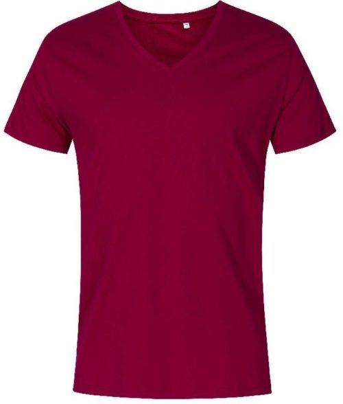 Herren X.O V-Ausschnitt T-Shirt 1425 – Promodoro in Berry