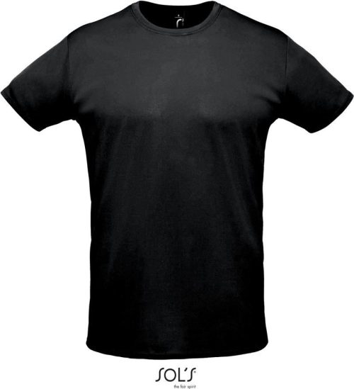 Unisex Piqué Sport Shirt Sprint – SOL'S in Black