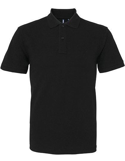 Men´s Relaxed Fit Polo – Asquith & Fox in Black