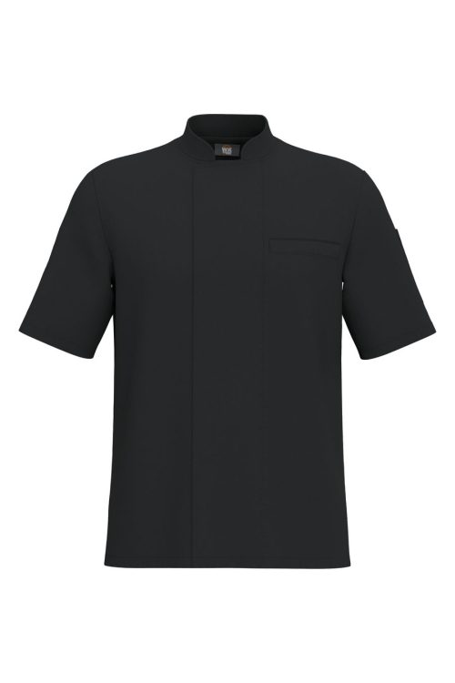 Unisex-Kochjacke mit kurzen Ärmeln WK500 – WK in Black