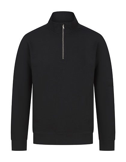 Unisex Sustainable 1/4 Zip Sweatshirt – Henbury in Black