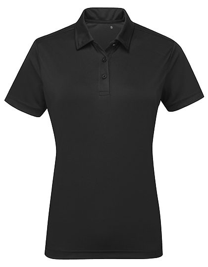 Women´s Panelled Polo – TriDri® in Black