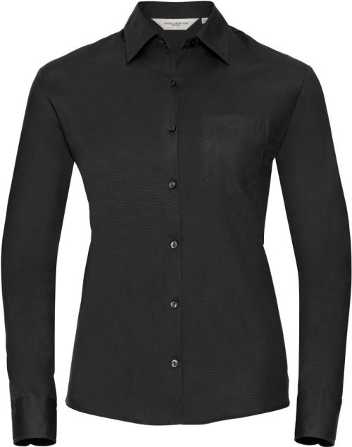 Popeline Bluse langarm 936F – Russell Athletic in Black