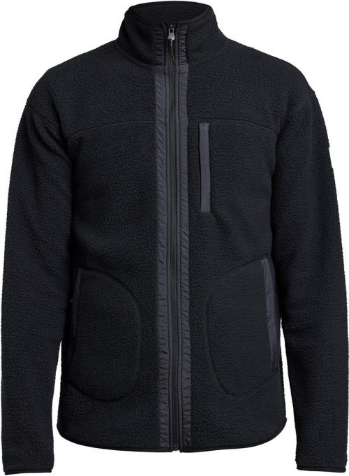 Herren Fleece Jacke Yoke Full Zip M – Tenson in Black