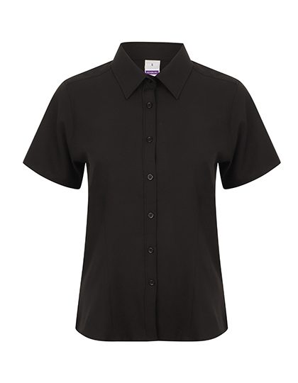 Ladies´ Wicking Short Sleeve Shirt – Henbury in Black