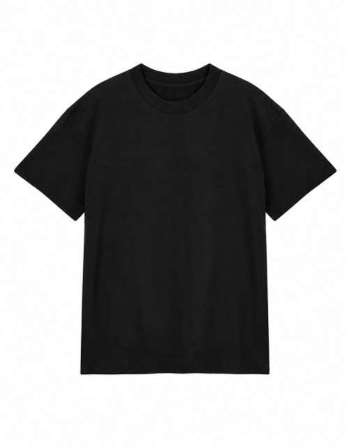 Mens Boxy Tee – True Blanks in Black
