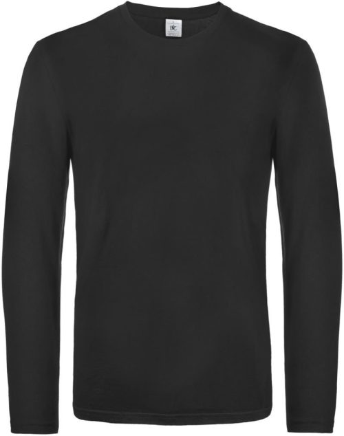 Schweres T-Shirt langarm #E190 LSL – B&C in Black
