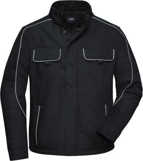 Workwear Softshell Jacke - Solid JN 884 – Daiber in Black