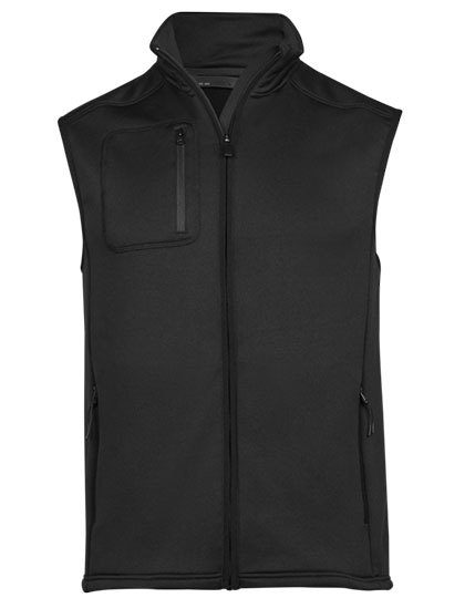 Stretch Fleece Bodywarmer – Tee Jays in Black