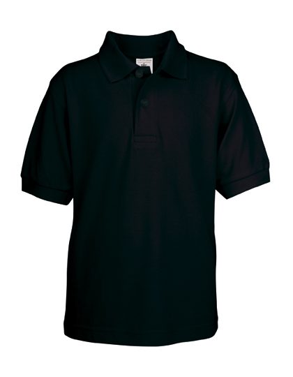 Kids´ Polo Safran – B&C BE INSPIRED in Black