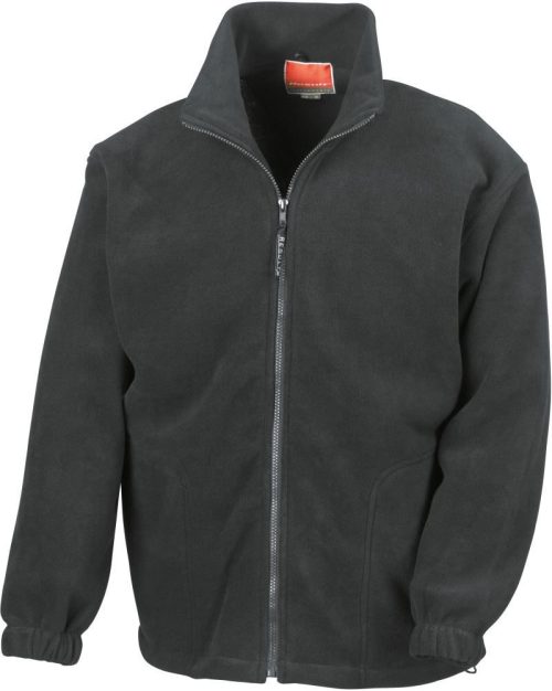 Schwere Fleece Jacke R 036X – Result in Black