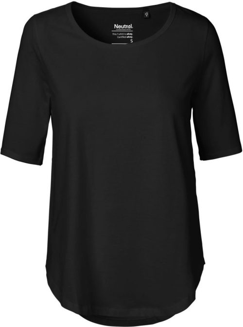 Damen T-Shirt "Loose Fit" O 81004 – Neutral in Black