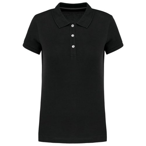 Damen-Kurzarm-Polohemd Supima® K2001 – Kariban in Black