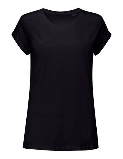 Women´s Roll Sleeve T – Mantis in Black