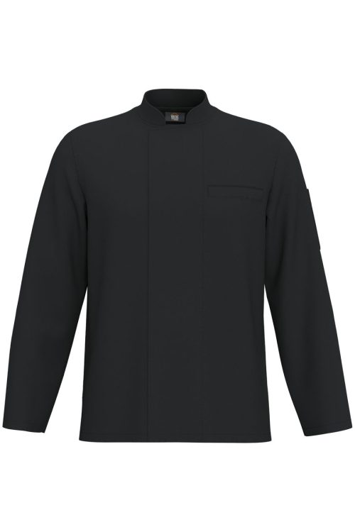 Umweltfreundliche, atmungsaktive Unisex-Kochjacke mit langen Ärmeln WK511 – WK in Black