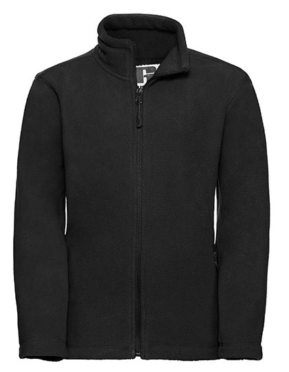 Kids Full Zip Outdoor Fleece – Russell Athletic in Black